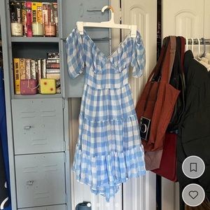 Princess Polly, Danny, Blue Gingham, Mini Dress